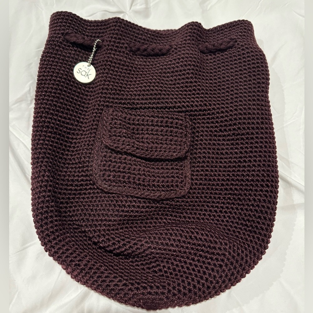 The Sak crochet backpack.